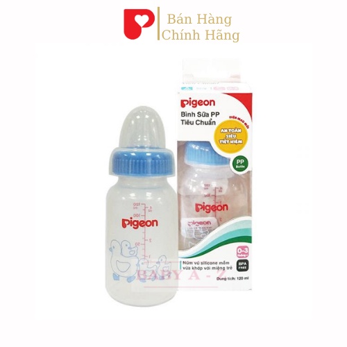 Bình Sữa Pigeon Cổ Hẹp 120ml 240ml PP Tiêu Chuẩn Bình Sữa Cho Bé Sơ Sinh Trẻ Em