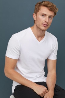 [Order] Áo phông cổ tim HM basic