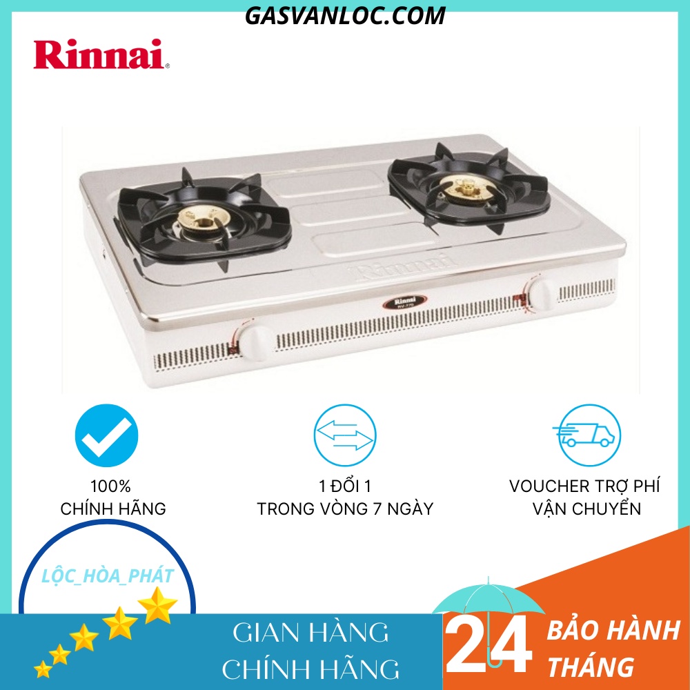 Bếp ga đôi Rinnai RV-770S1 - Ngọn lửa xanh - Tiết kiệm gas - Hàng chính hãng