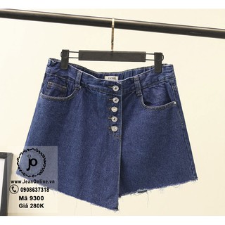 Quần short jean giả váy big size (MS 9300)