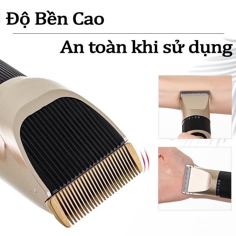 Tông Đơ Cắt Tóc Có Thể Thay Pin Được Tặng Kèm 9 Phụ Kiện