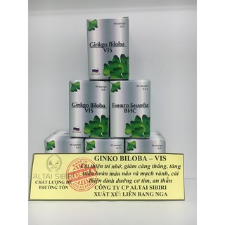 Bổ não Ginkgo Biloba VIS_Nhập khẩu Nga 40 viên