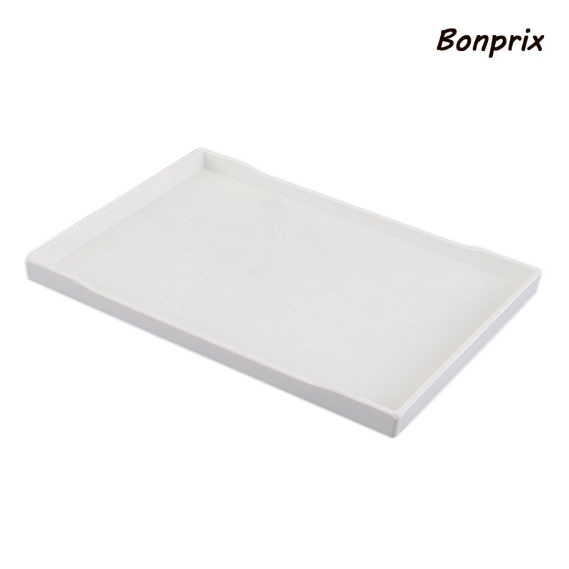 Khay gỗ đựng thức ăn/ trái cây/ bánh mì/ trà chiều màu trắng 10cm