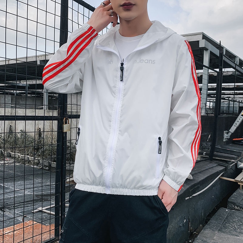 Áo Khoác Chống Nắng Và Tia UV Có Mũ Trùm Siêu Nhẹ Thời Trang Mùa Hè Cho Nam Giới