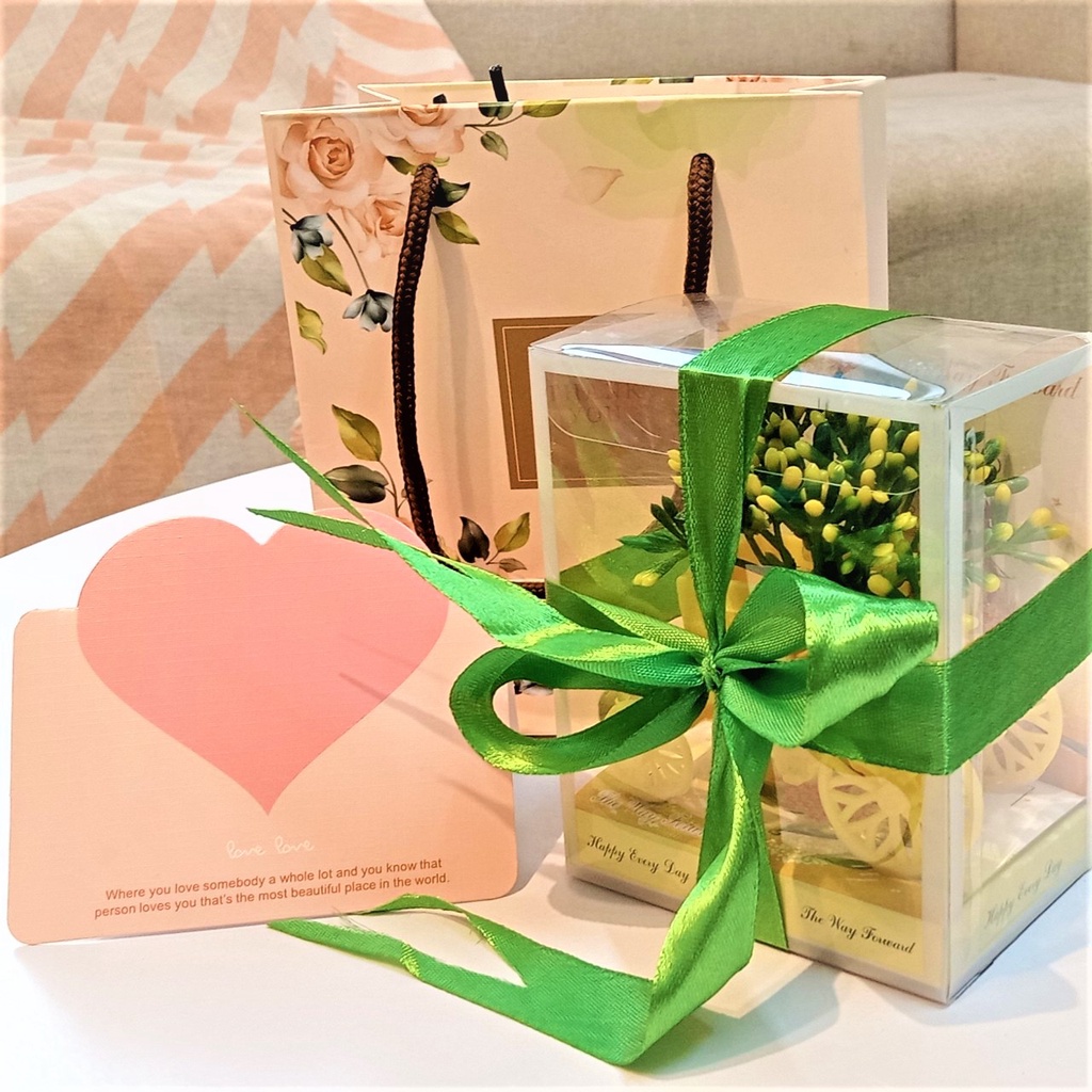 Hộp quà xe hoa nhựa mix màu làm quà tặng lưu niệm, quà tặng sinh nhật, quà 20/10, 8/3, valentine, ý nghĩa
