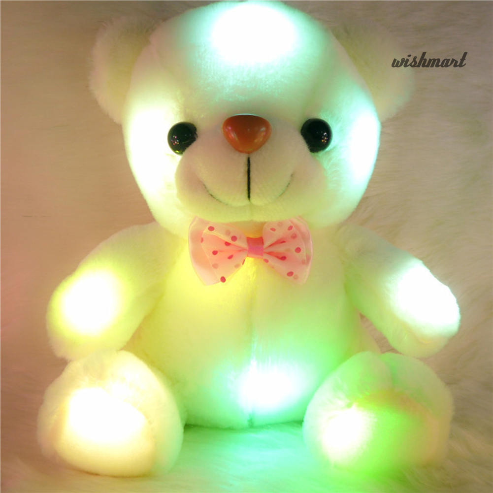 [Wish] LED Light Music Bear Animal Plush Soft Doll Stuffed Toy Bed Cushion Kids Gift