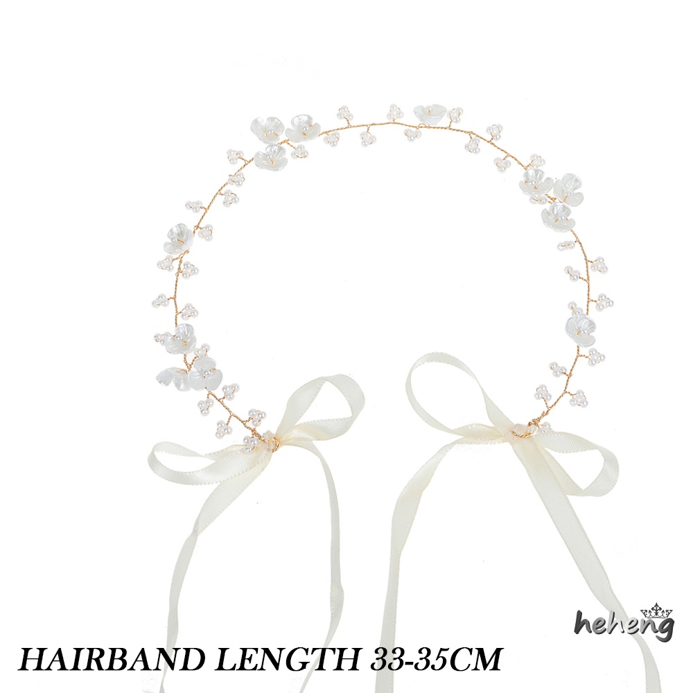 Băng Đô Cài Tóc Cột Dây Bằng Hợp Kim Không Gây Dị Ứng Trang Trí Hạt Millet Dành Cho Tiệc Cưới / Trình