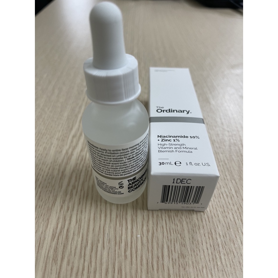 Serum The Ordinary Niacinamide 10% + Zinc 1%  30ml - Ngăn Ngừa Mụn Trứng Cá, Chống Lão Hóa, Giảm Thâm Và Phục Hồi