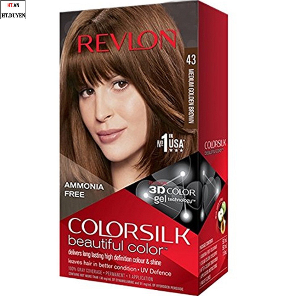 [Chính hãng-Đủ màu] Thuốc nhuộm tóc Revlon ColorSilk 3D