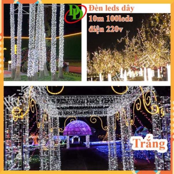 Dây Đèn Led 10m-100 leds trang trí noel - sân vườn - quán cafe