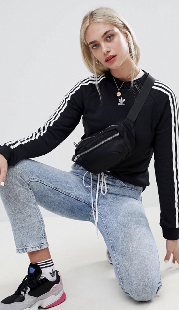 Áo Thu Đông dài tay logoo thêu ngực ba lá NỮ | BigBuy360 - bigbuy360.vn