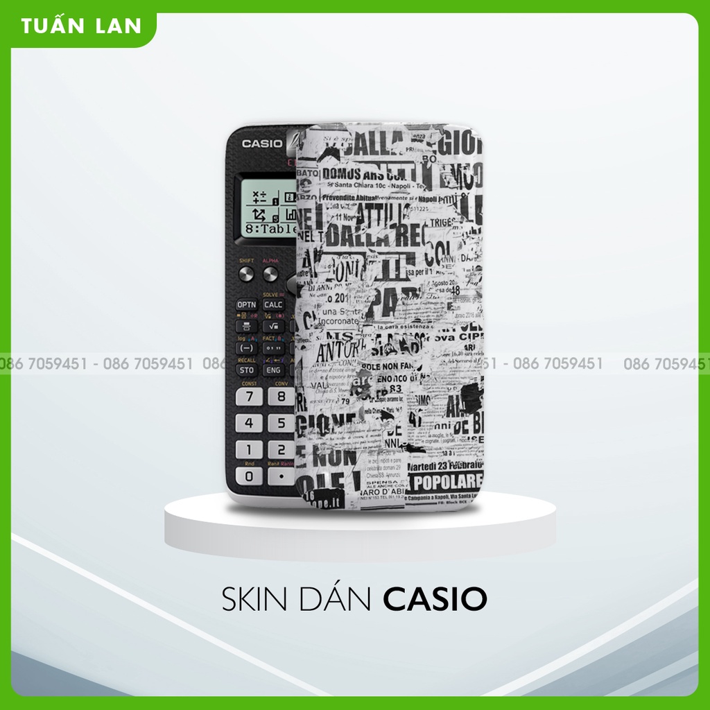 Miếng dán máy tính CASIO In Hình Độc LạBộ 3 Decal dán máy tính cầm tay in theo mẫu yêu cầu tadb3