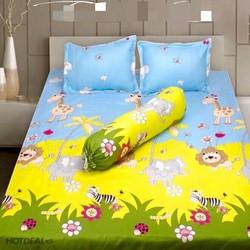 Bộ Drap Cotton Poly hàn quốc { 4 món } inbox chọn màu