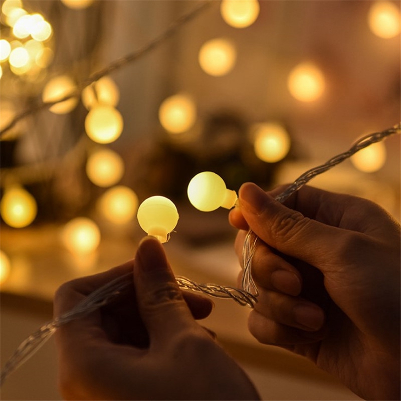 Dây Đèn Led Bóng Tròn Trang Trí Phòng Ngủ