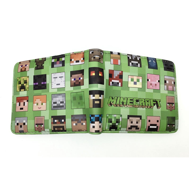 Ví Đựng Tiền Xu / Thẻ In Hoạt Hình Minecraft Roblox Dễ Thương Dùng Làm Quà Tặng Giáng Sinh Cho Bé