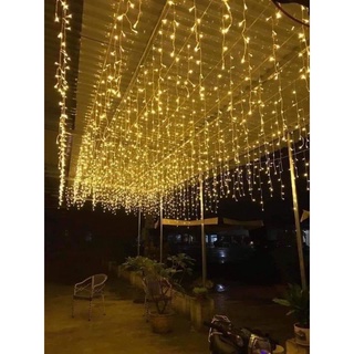  Đèn Rèm Mành Mưa 4m 6m 8m Led Rủ Mành Thả Trang Trí Ngoài Trời Trang Trí Sự Kiện giáng sinh noel 