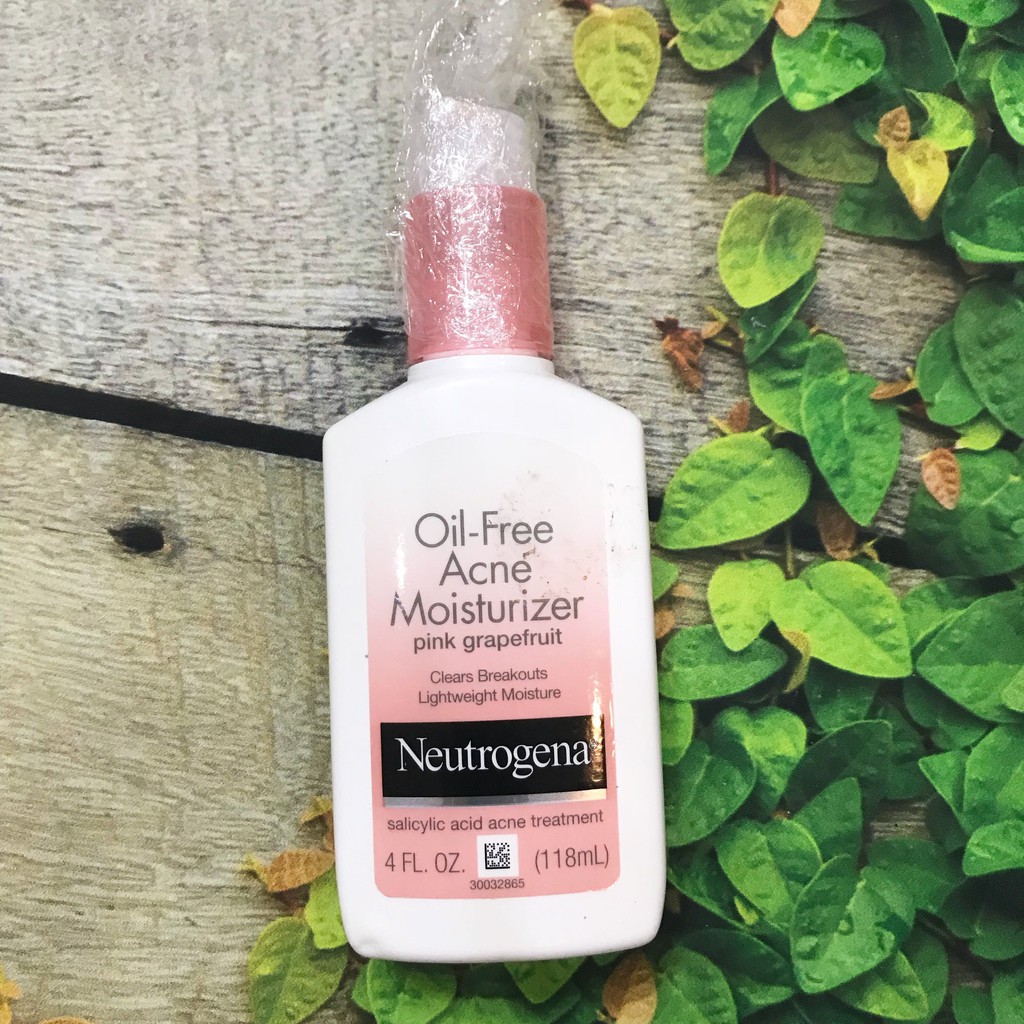 Kem Dưỡng Da Neutrogena Oil Free Acne Moisturizer Pink Grapefruit (118ml) - GEMMA.STORE