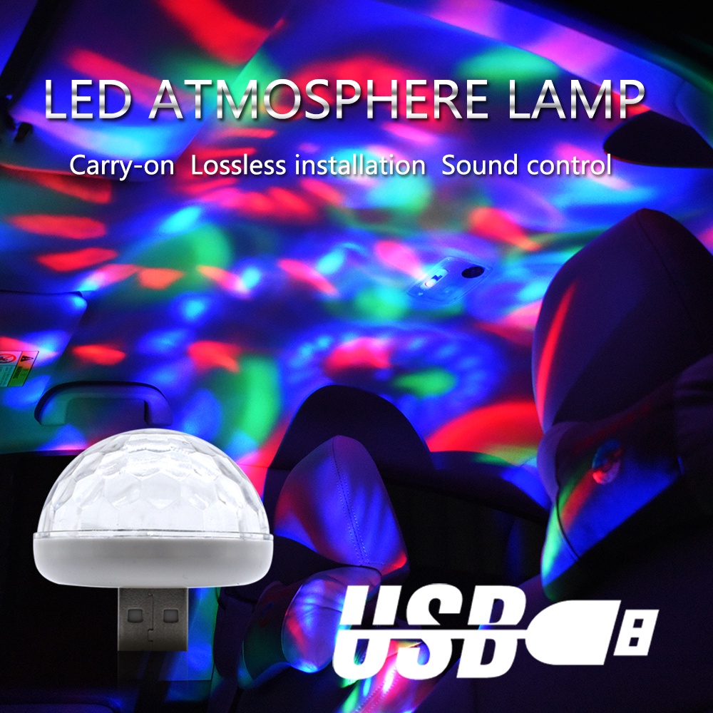 Mobile Đèn LED USB RGB Nhiều Màu Trang Trí Xe Hơi
