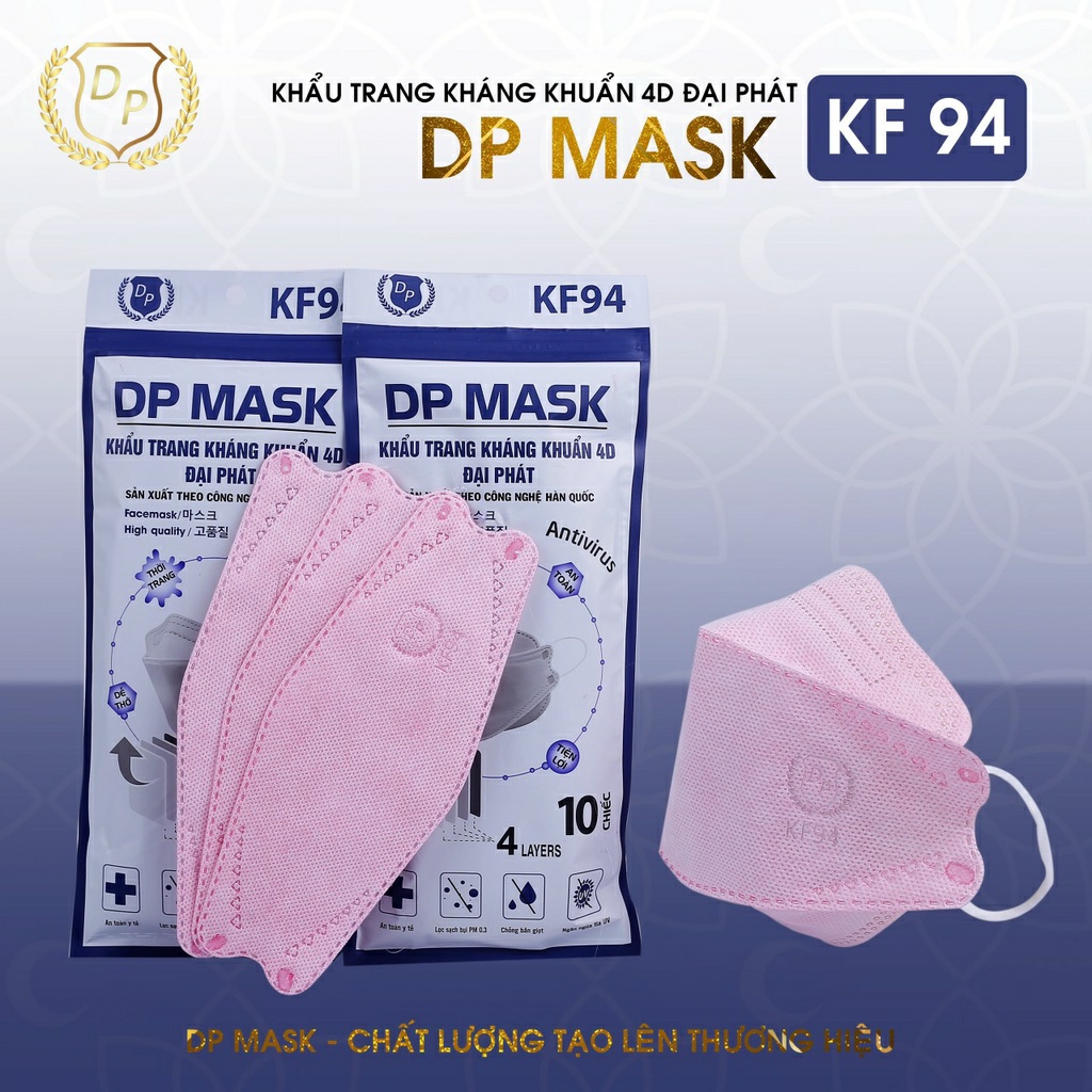 THÙNG 300 CHIẾC KHẨU TRANG 4D KHÁNG KHUẨN ÔM SÁT MẶT
