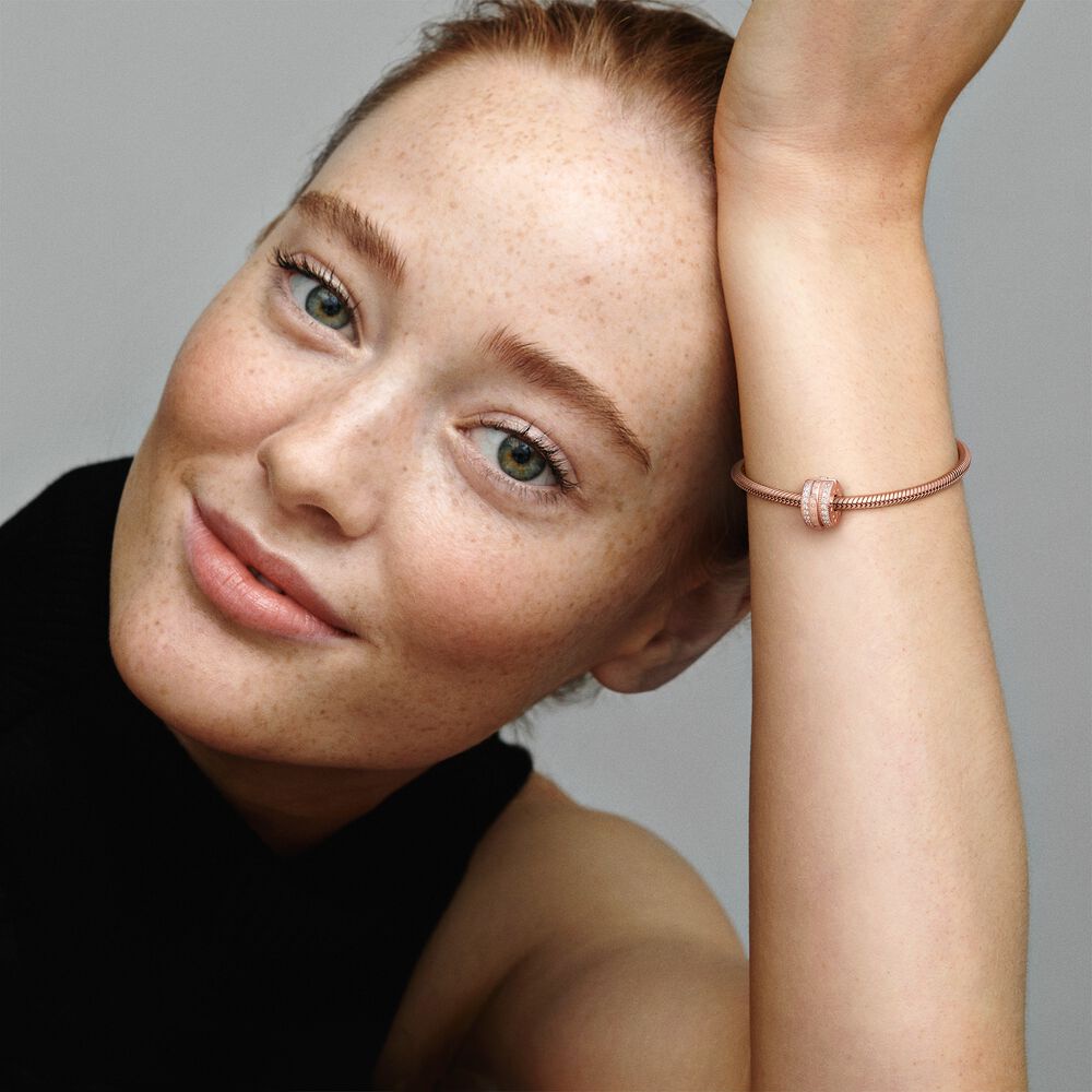 Hạt Cườm Hình logo Màu Vàng Hồng Lấp Lánh Làm Vòng Tay DIY