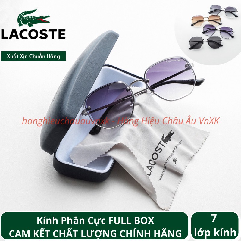 [Giá Huỷ Diệt] Mắt kính mát LACOSTE OMBRE Gọng Titan 4 màu thời trang cao cấp