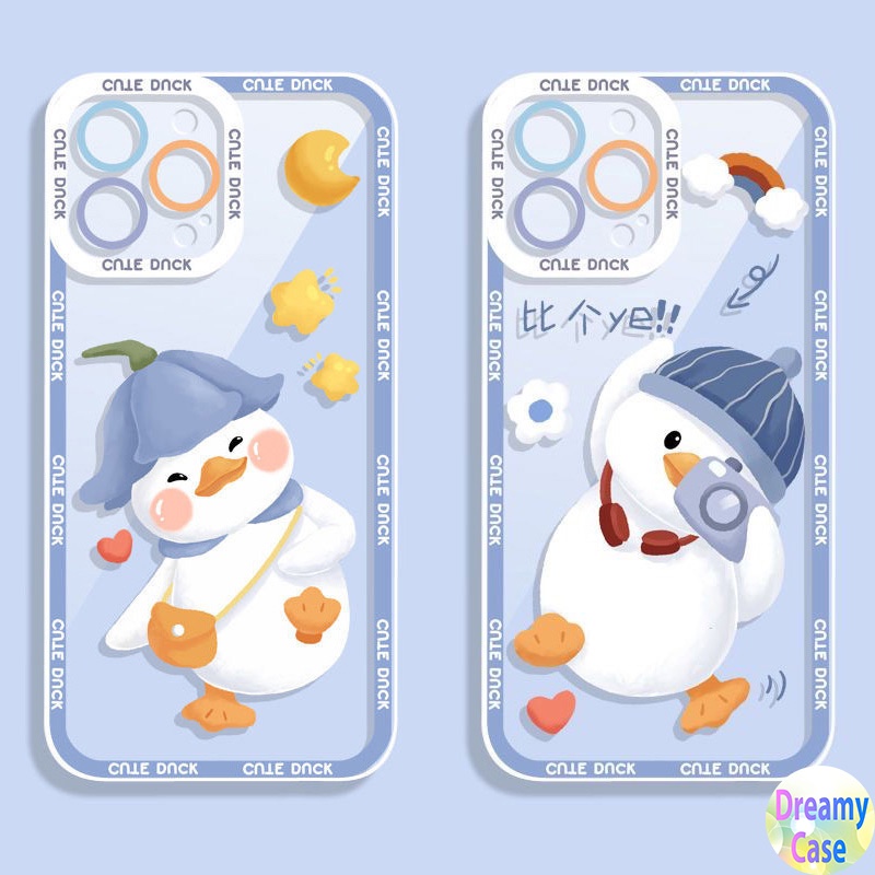 Ốp Điện Thoại Mềm Cho OPPO A77 A76 A36 A53 A33 A52 A92 A31 A94 A93 A74 A95 A54 A16 A15S A5 A9 2020 A7 A5S AX7 A3S A12e Reno 5F 4F 7 6 5 4 5G F11 F9 Vịt Âm Nhạc Mùa Hè