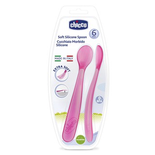 Bộ 2 Thìa Ăn Silicone Chicco 6M+ 82821