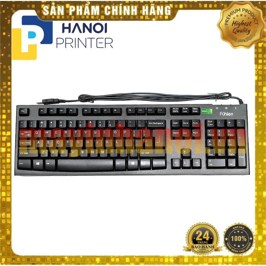 Bàn phím Fuhlen L411 bảo hành 2 năm chính hãng Ninza có tem chống hàng giả của Bộ công an