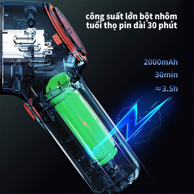 Máy hút bụi cầm tay không dây mini 12000Pa. máy hút bụi xe hơi, giường đệm .máy hút bụi thông minh xiaomi