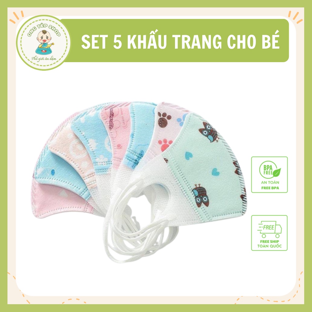 SET KHẨU TRANG CHỐNG BỤI KHUẨN CHO BÉ YÊU - SIÊU RẺ