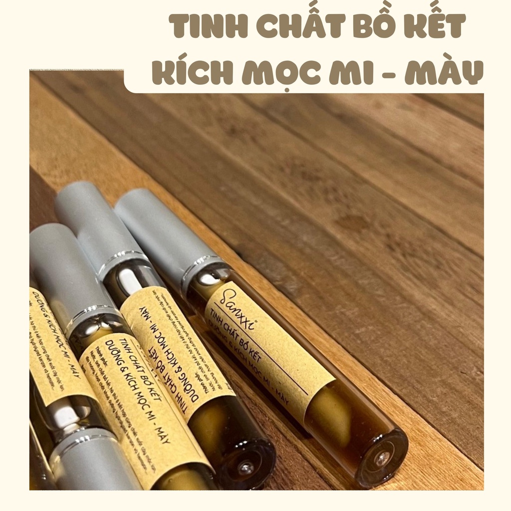 Tinh Chất Bồ Kết Dưỡng Lông Mi Lông Mày Kích Mọc Dài Dày - Không Nặng Mắt/ Không Cay Mắt