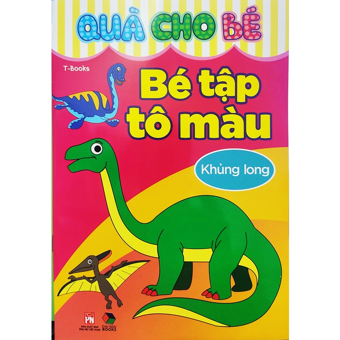 Sách tô màu - Quà cho bé - Combo 12 cuốn bé tập tô màu Đại Mai books