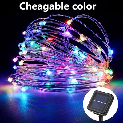 Dây đèn LED OSIDEN 7M 12M 22M 32M dây bạc ánh sáng màu chống nước trang trí giáng sin