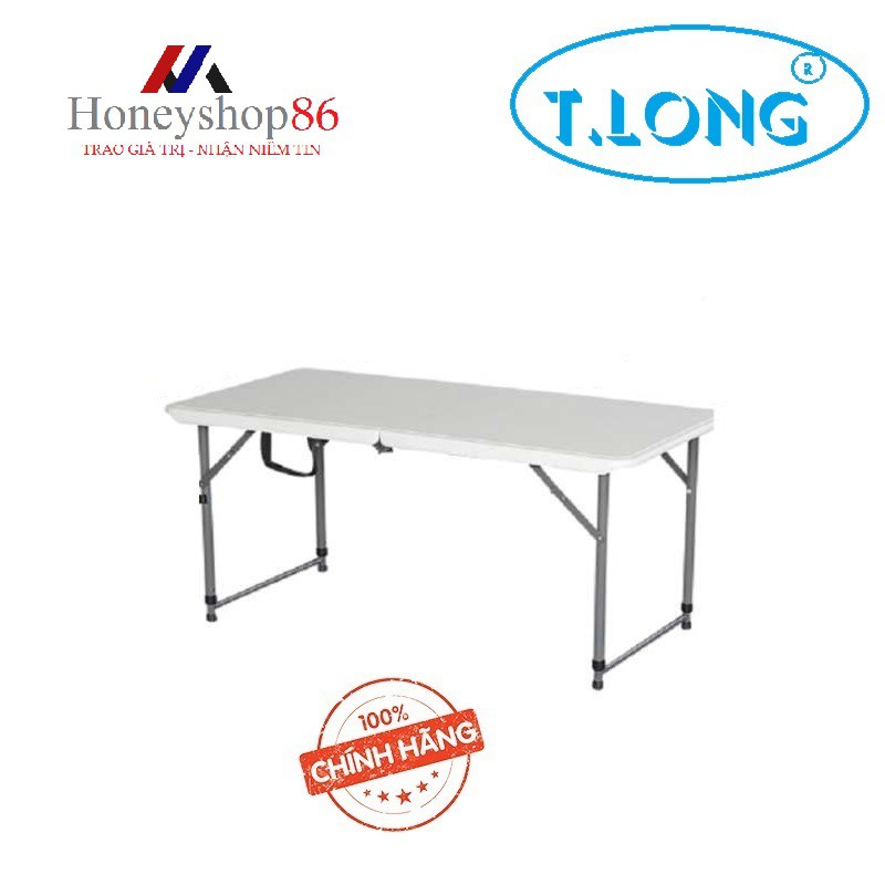 Bàn xếp chữ nhật Thanh Long HM-FH120 120 x 60 x 52.5/74 cm Trắng thiết kế thông minh, tiện lợi HONEYSHOP86