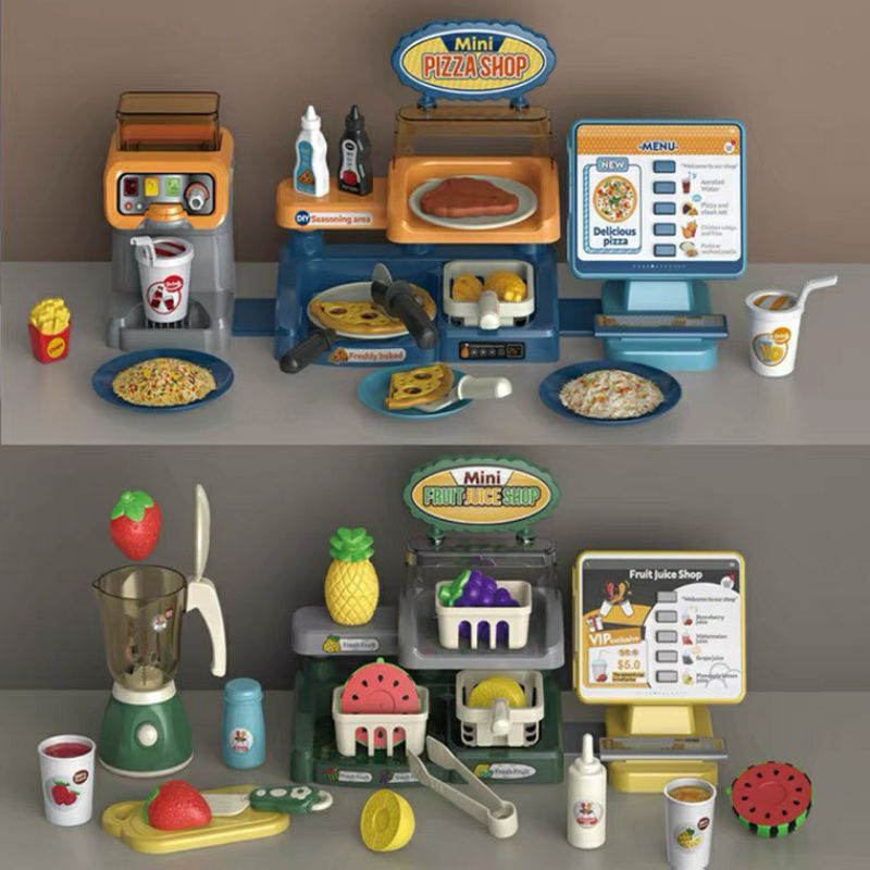 Đồ chơi bán hàng siêu thị mini nhiều chủ đề, quầy siêu thị  bán kem, bánh ngọt,pizza..