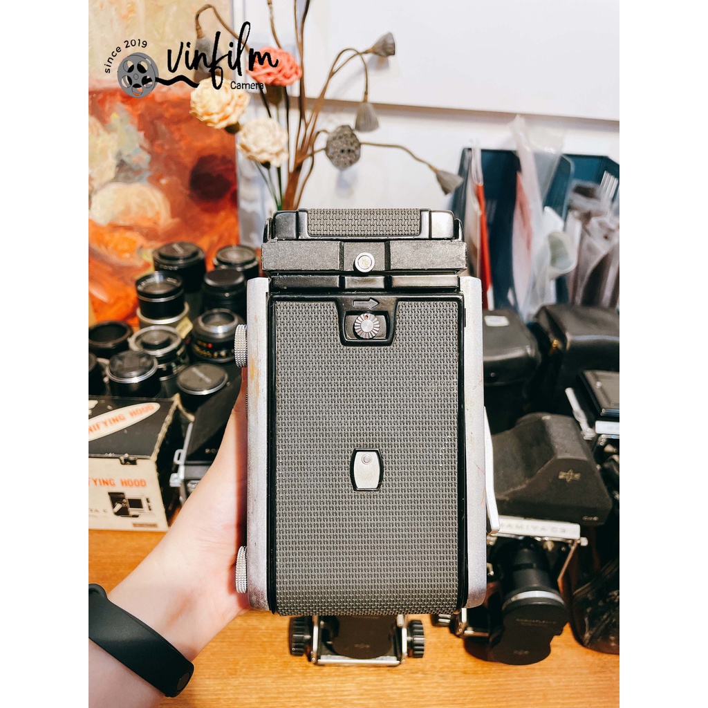 Máy ảnh film TLR Mamiyaflex C3 & Lens Mamiya Sekor 105F3.5