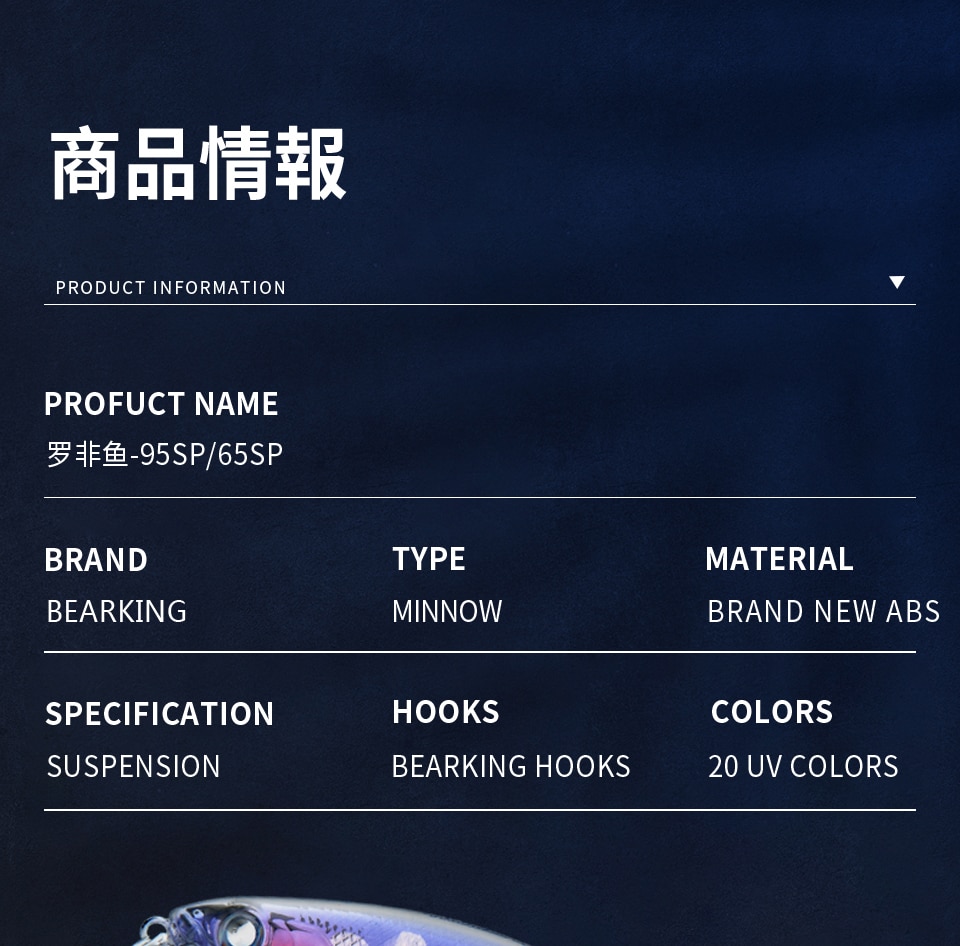 Mồi Giả Câu Cá Bằng Vonfram 95mm 14.8g 65mm 6g