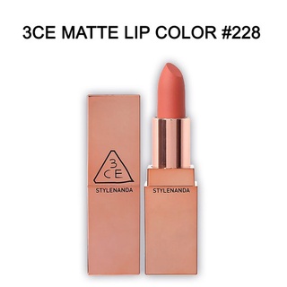 Son 3CE Matte Lip Color - 228 Đỏ đất