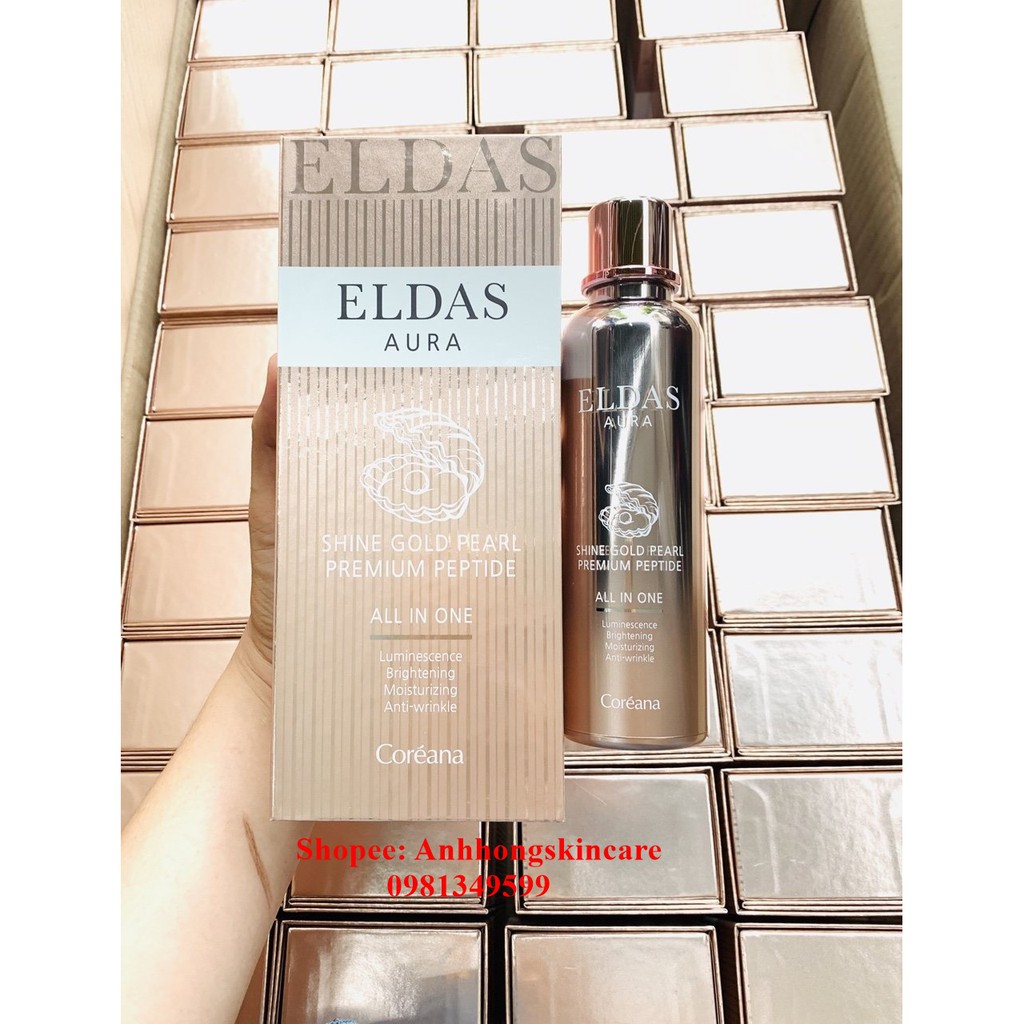 Serum Eldas AURA Shine Gold Pearl Premium Peptide 100ml ( chai )