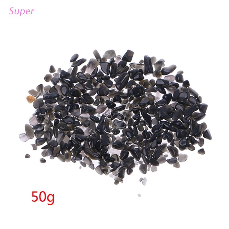 50g Đá Tourmaline Tự Nhiên Màu Đen Trang Trí Bể Cá