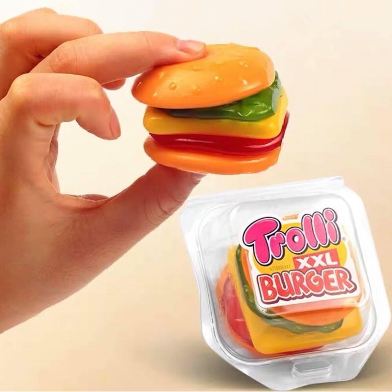 KẸO DẺO TROLLI BURGER SIZE ĐẠI XXL 50g và BURGER MINI 10g ĐỨC