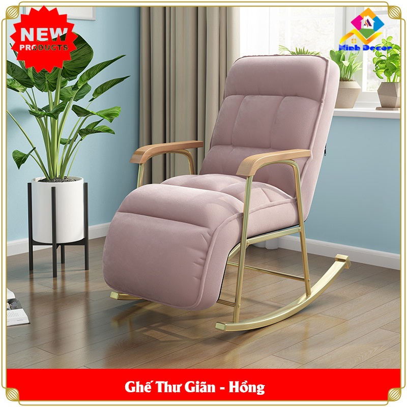 {CAO CẤP} Ghế Thư Giãn, Ghế Sofa Bập Bênh Nằm Nghỉ Văn Phòng, Tại Nhà, Đệm Êm, Khung Sắt Chắc Chắn, Bảo Hành Lâu Dài .