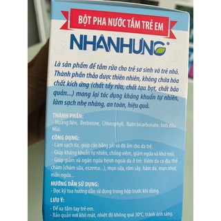 Bột pha nước tắm trẻ em Nhân Hưng