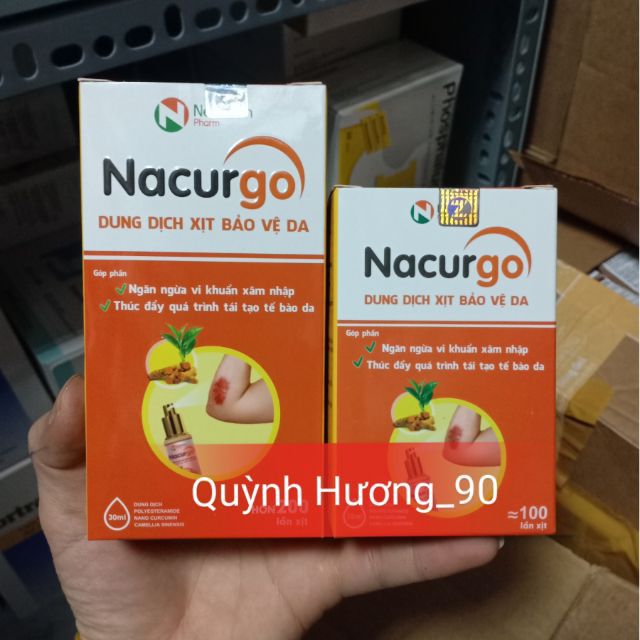 NACURGO xịt -Dung dịch xịt bảo vệ da