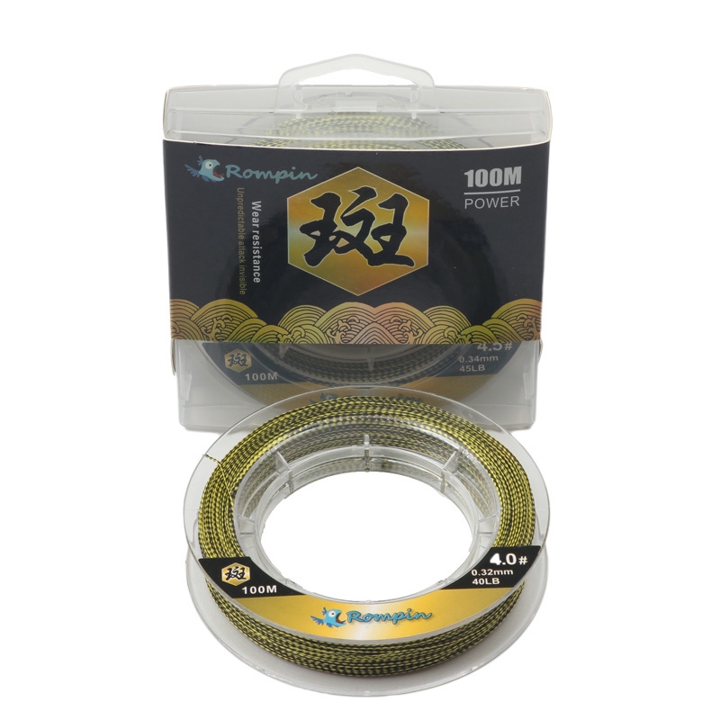 Cuộn dây câu cá 100m bện 4 sợi PE chất lượng cao