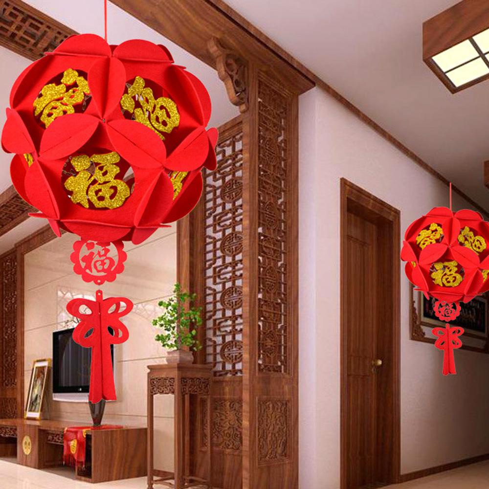 Đèn Lồng In Chữ Chúc Mừng Năm Mới Phong Cách Trung Hoa