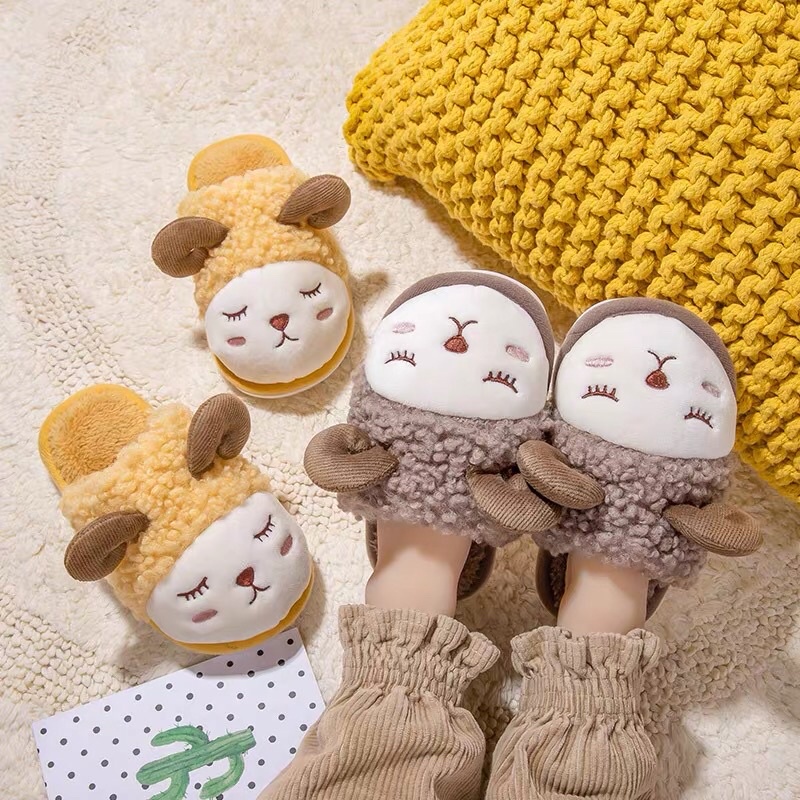 Dép  lông cừu  mang trong nhà cho bé