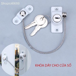 Khóa dây cho cửa sổ J6405 chống trộm, an toàn cho trẻl (Kho hàng Hà nội)