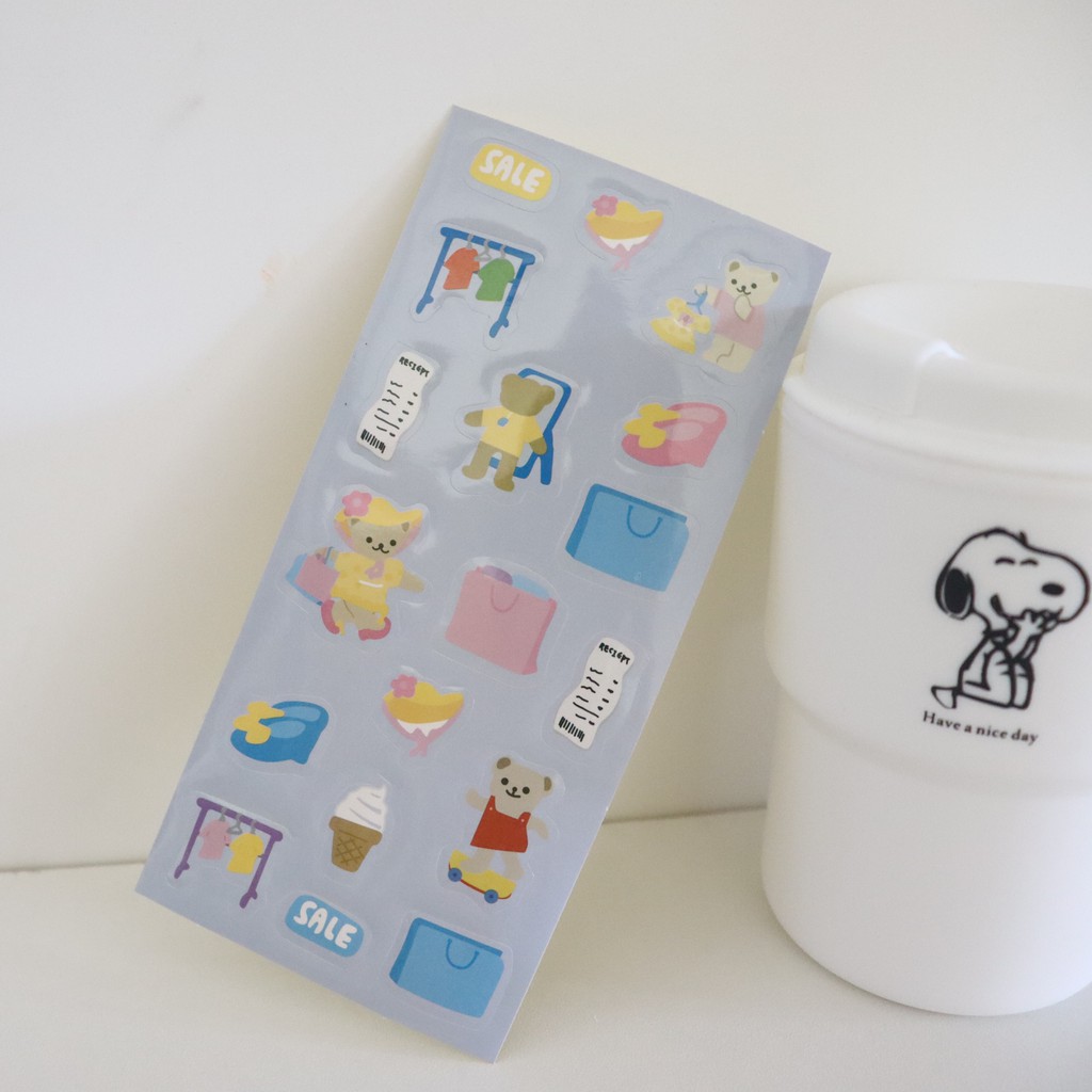 Hình dán GaLiCiCi trang trí đa dụng dễ thương