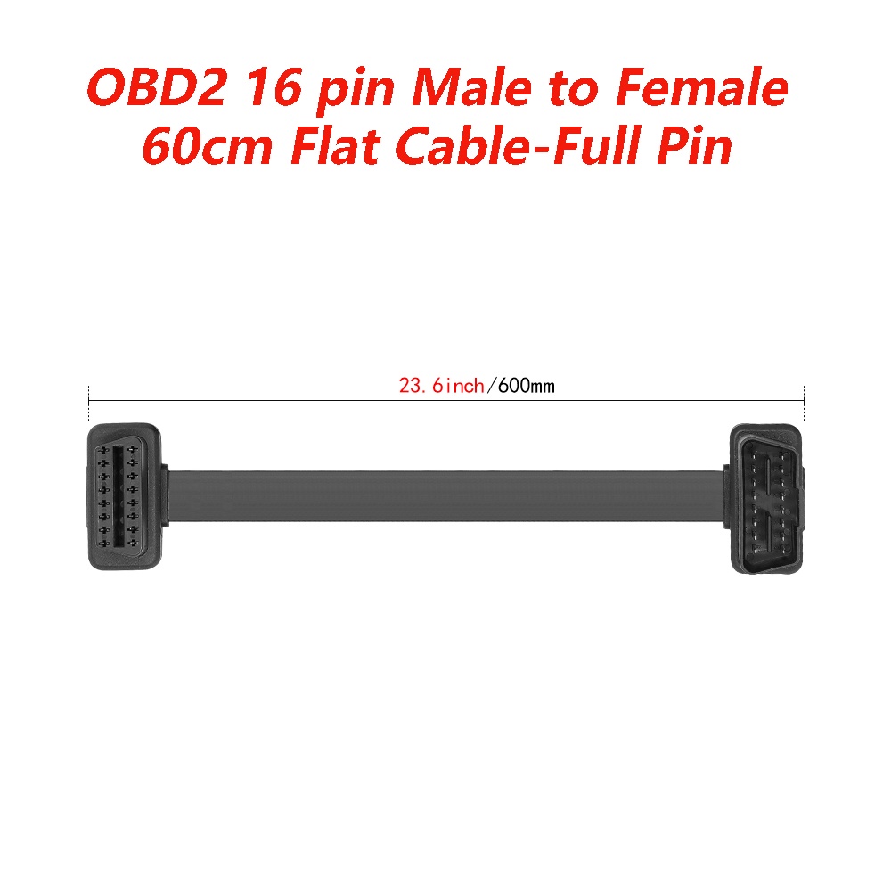Dây Cáp Chuyển Đổi OBD 1 Sang 2 OBD2 16 pin Dài 30cm 60cm Kèm Công Tắc OBD Cho Xe Hơi